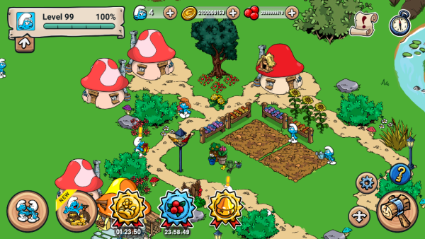 加藤超の金手指 - 藍精靈村Smurfs Village 21億金幣21億紅莓 安卓IOS皆可 3